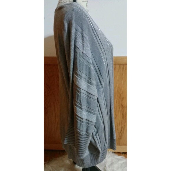 A Love Story Women's Sweater Plus Sz 3X 3/4 Sleeve Sparkle Ribbed Soft NWT - Picture 5 of 9